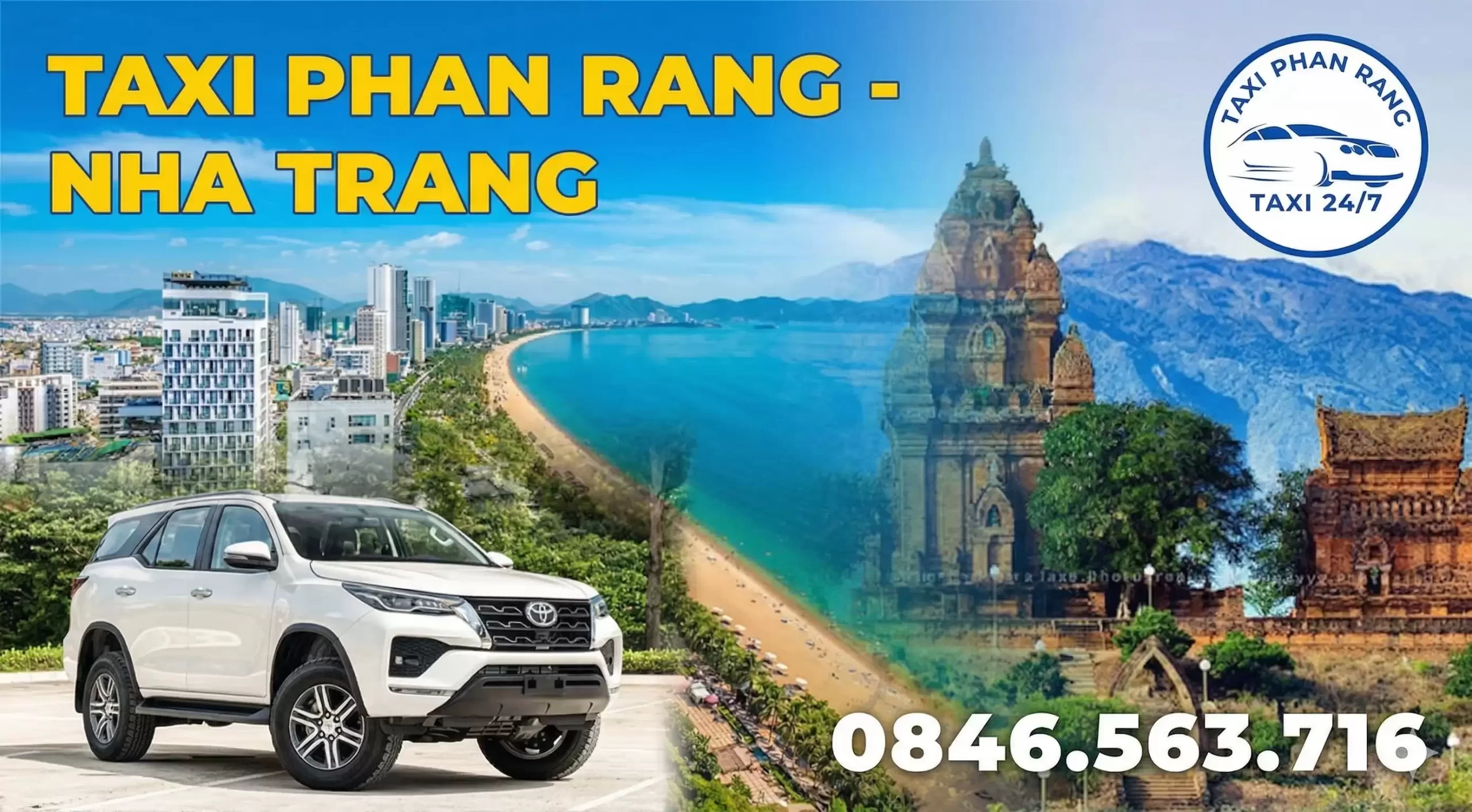 Taxi Phan Rang đi Nha Trang với các dòng xe đời mới, sang trọng và sạch sẽ.
