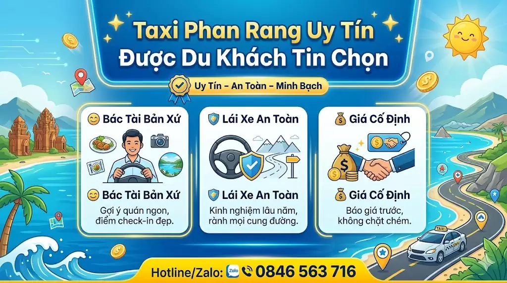 gọi tài xế thân thiện Ninh Thuận