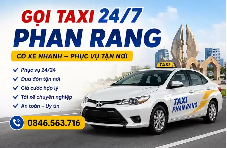 Gọi Taxi 24/7 Phan Rang