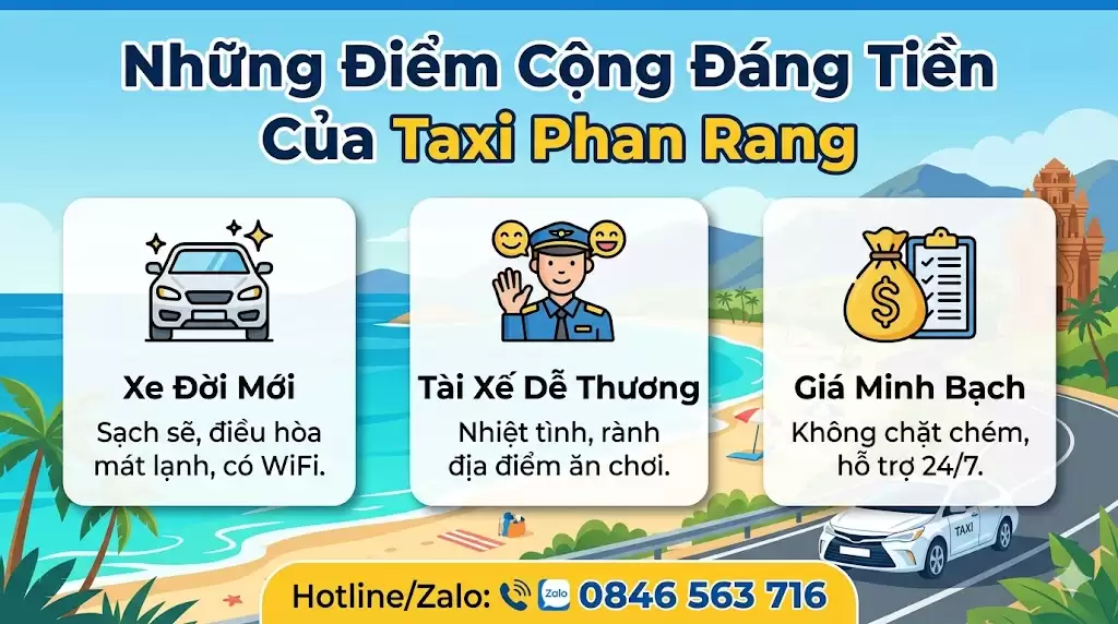 Kêu Xe Dịch Vụ, Taxi Cho Khách Du Lịch Lần Đầu Phan Rang