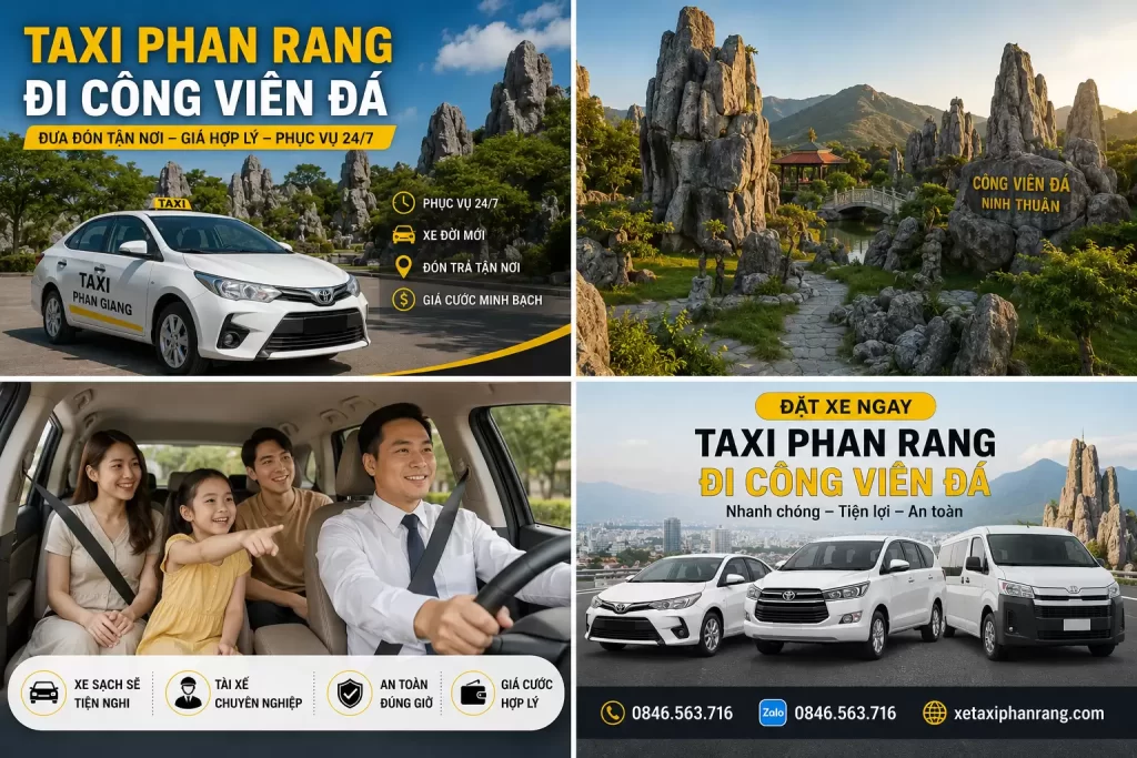 Taxi Phan Rang Đi Công Viên Đá