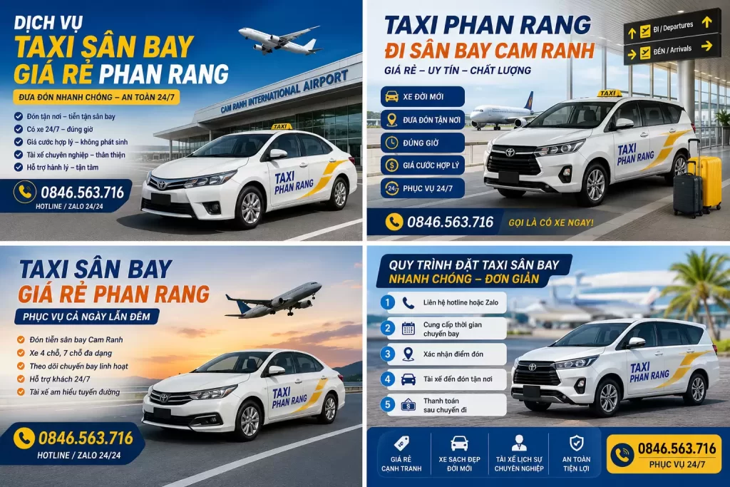 Đặt Taxi Đưa Đón Sân Bay Cam Ranh Về Phan Rang