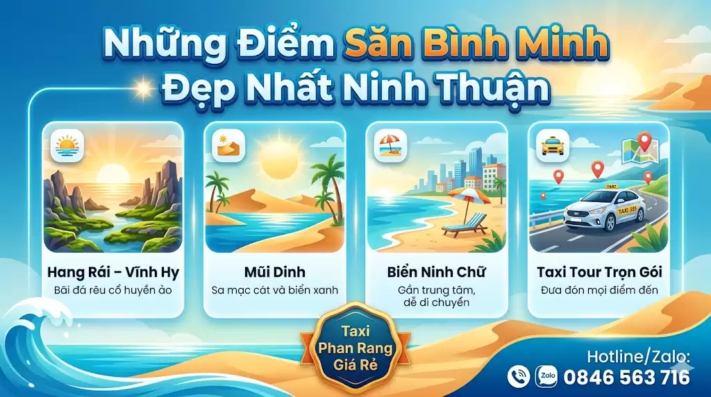Taxi săn bình minh Ninh Thuận
