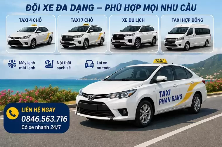 Thuê Taxi Khách Du Lịch Phan Rang