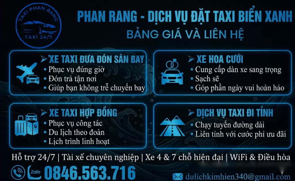 Cần Xe Gấp? Gọi Ngay Taxi Biển Xanh Ninh Thuận Đón Ngay Thần Tốc!