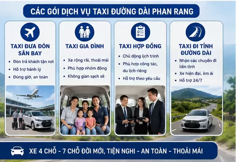 Thuê Taxi Đường Dài Phan Rang