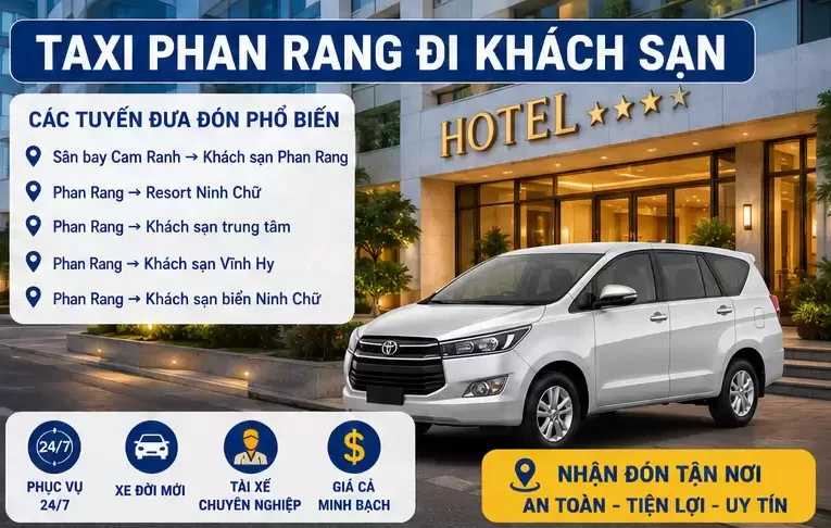 Gọi Taxi Phan Rang Đi Khách Sạn