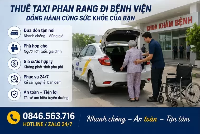 Thuê Taxi Phan Rang Đi Bệnh Viện