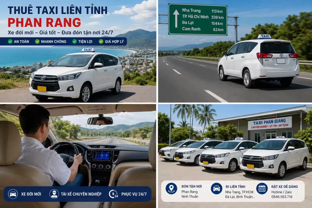 Thuê Taxi Liên Tỉnh Phan Rang