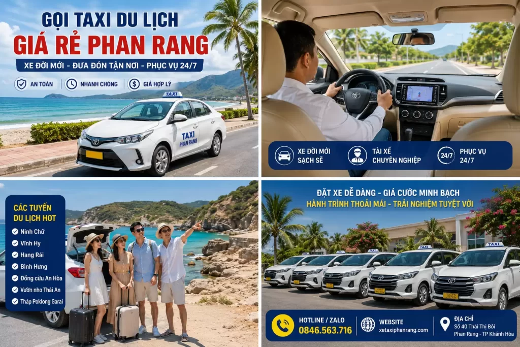 Gọi Taxi Du Lịch Giá Rẻ Phan Rang