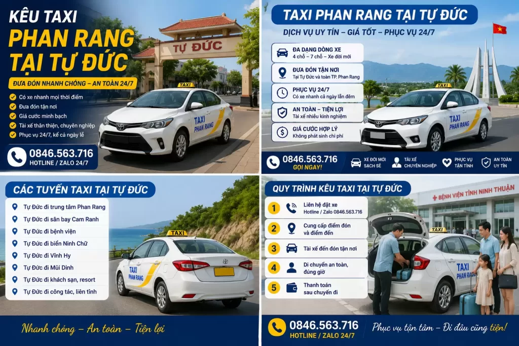 Kêu Taxi Phan Rang Tại Tự Đức
