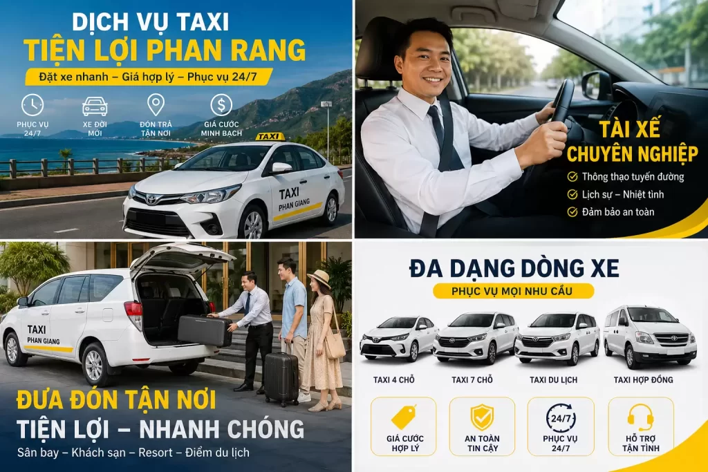 Dịch Vụ Taxi Tiện Lợi Phan Rang