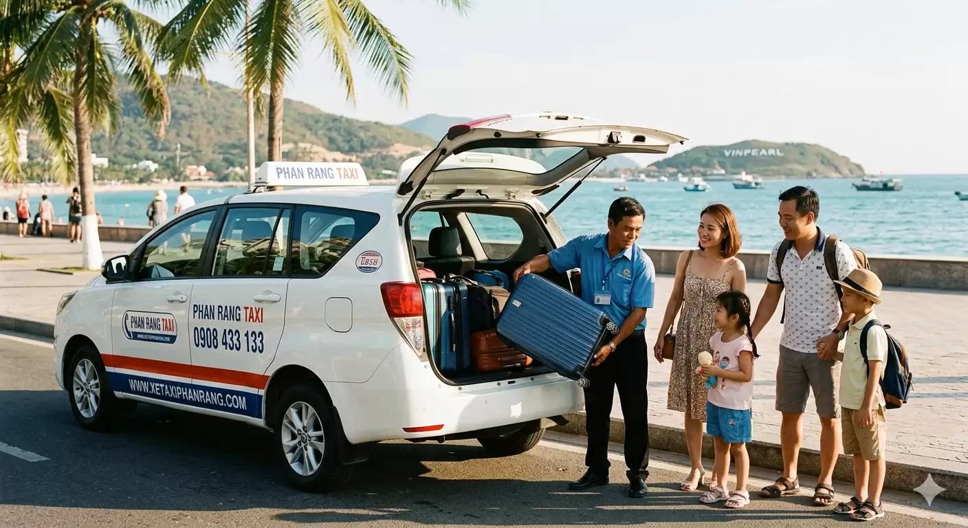 taxi Tháp Chàm Phan Rang đi tỉnh an toàn uy tín