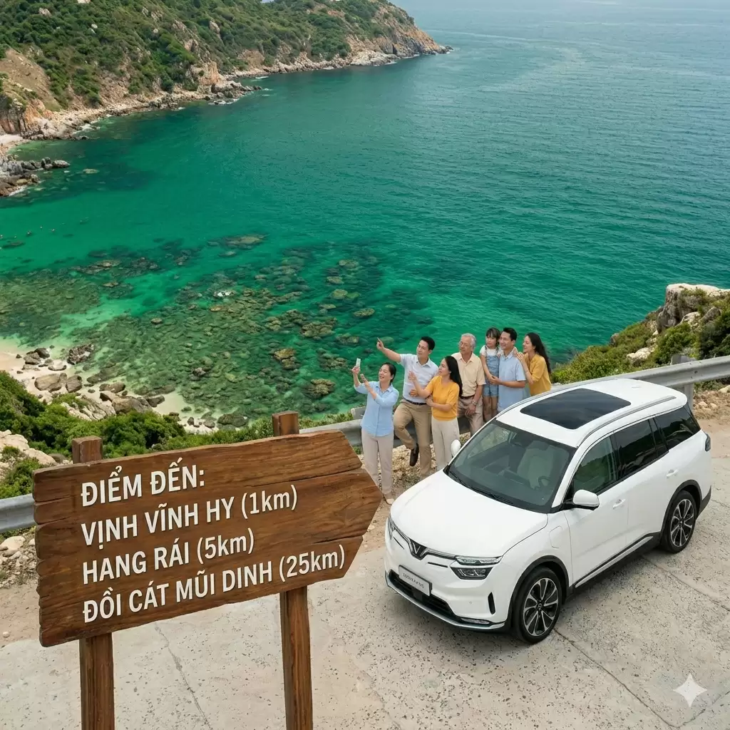 Đặt Thuê Xe Du Lịch Ninh Thuận – Vẫy Xe Điện Đời Mới Giá Rẻ Re
