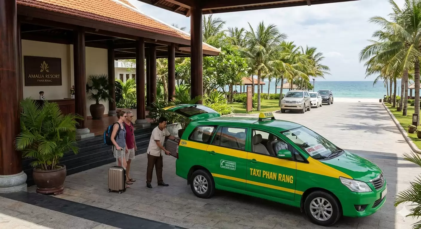 Taxi Đưa Đón Khách Sạn – Resort Phan Rang 🚖🏨 – Phục Vụ 24/7