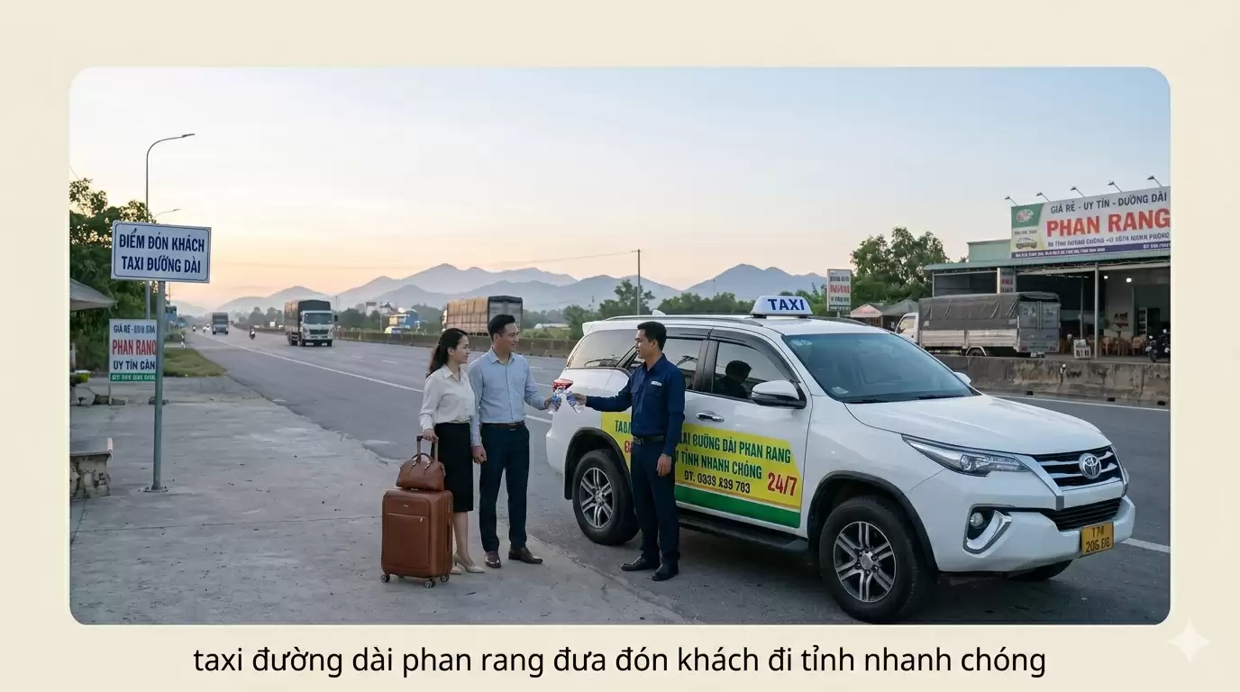 Taxi Đường Dài Phan Rang Giá Rẻ – Đi Tỉnh An Toàn, Uy Tín 24/7 🚖🛣️