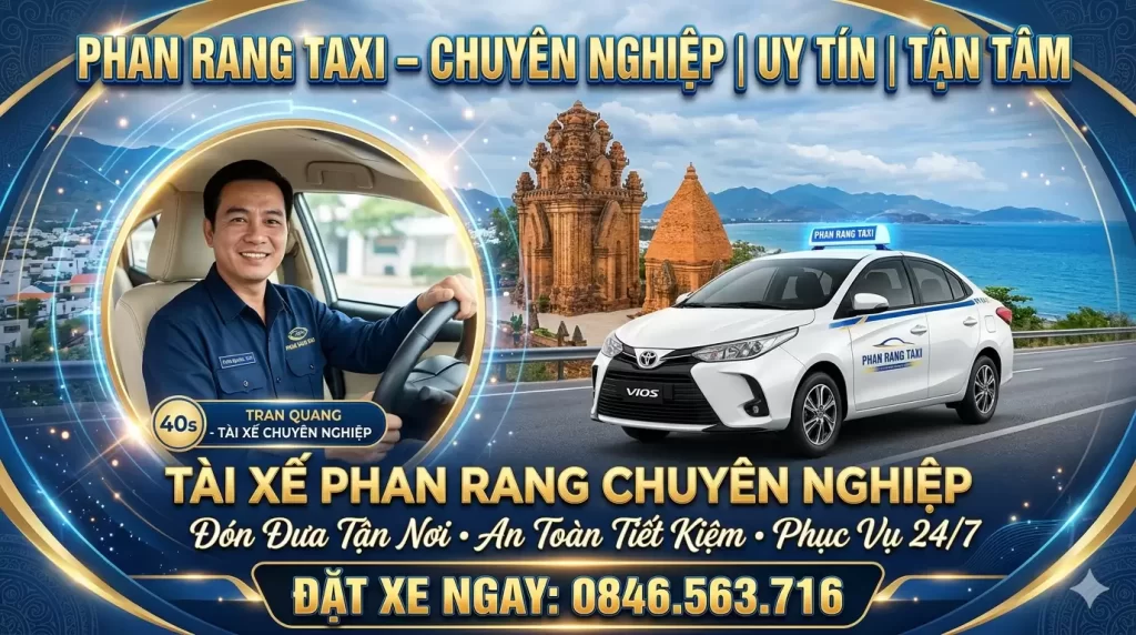 Đặt Taxi Biển Ninh Chữ - Phan Rang Giá Rẻ