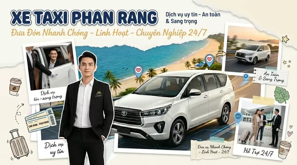 Thuê Taxi Ninh Chữ Phan Rang 24/7 — Đón Nhanh, Linh Hoạt Mọi Lịch Trình