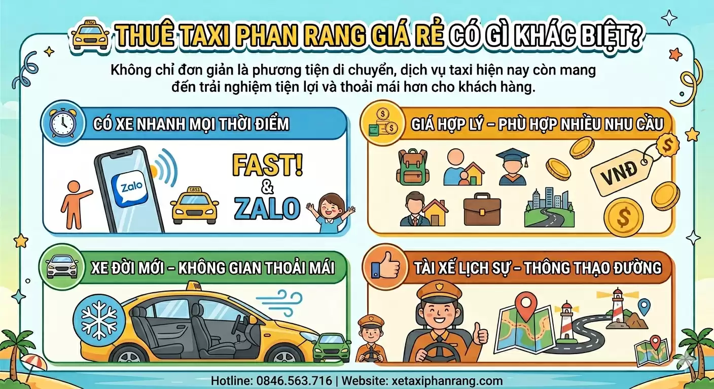 Thuê Taxi Phan Rang Giá Rẻ – Giải Pháp Di Chuyển Tiện Lợi Cho Mọi Hành Trình