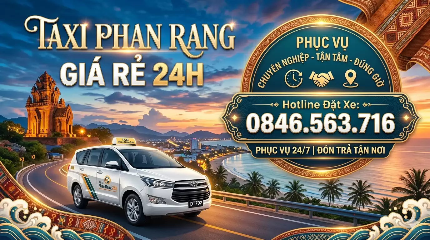 Taxi Phan Rang Giá Rẻ 24/7, Đặt Xe Nhanh Đi Ninh Chữ, Vĩnh Hy