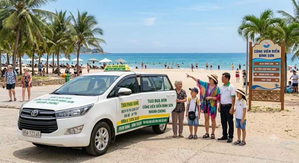 Taxi Biển Bình Sơn Gần Đây Phan Rang – Đón Nhanh, Giá Rẻ, Phục Vụ 24/7 🚖🏖️