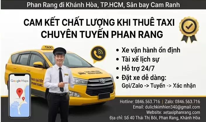 Thuê Taxi Chuyên Tuyến Phan Rang