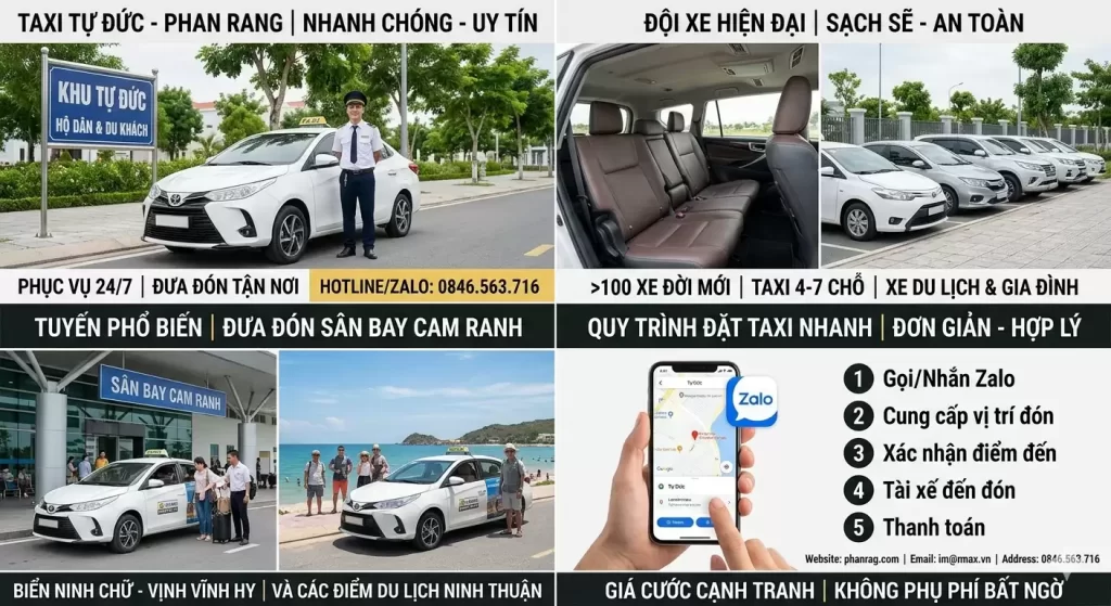 Gọi Taxi Phan Rang Tại Tự Đức