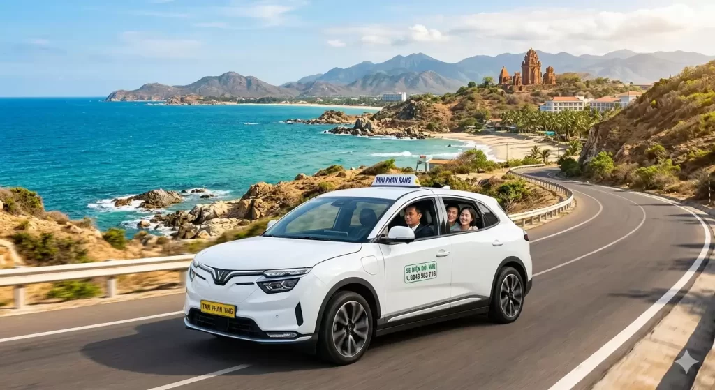 Gọi Taxi Biển Ninh Chữ Phan Rang – Xe Điện Đời Mới Đón Nhanh 24/7