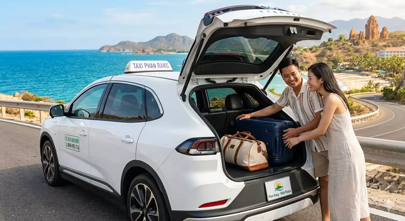 Gọi Taxi Biển Ninh Chữ Phan Rang – Xe Điện Đời Mới Đón Nhanh 24/7