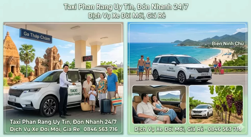 Taxi Phan Rang Uy Tín, Giá Rẻ: Đón Nhanh 24/7, Xe Đời Mới