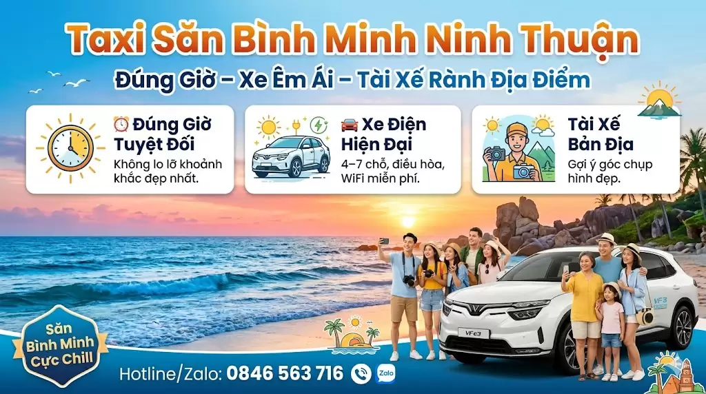Taxi săn bình minh Ninh Thuận