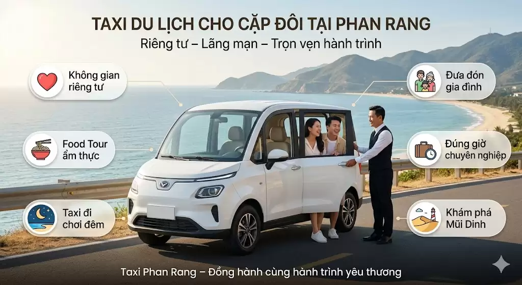 Taxi cho cặp đôi du lịch