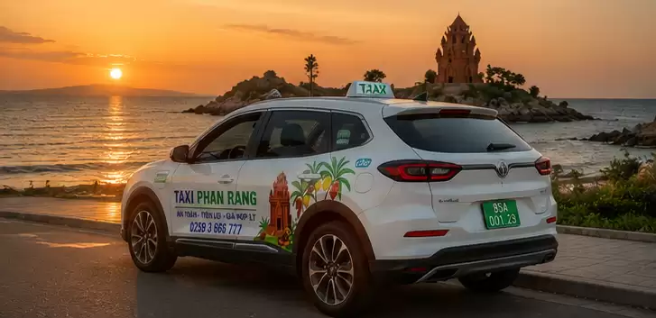 gọi taxi tại tháp chàm