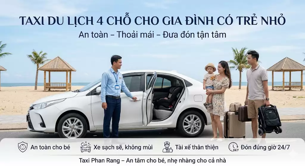 Taxi cho gia đình có trẻ nhỏ