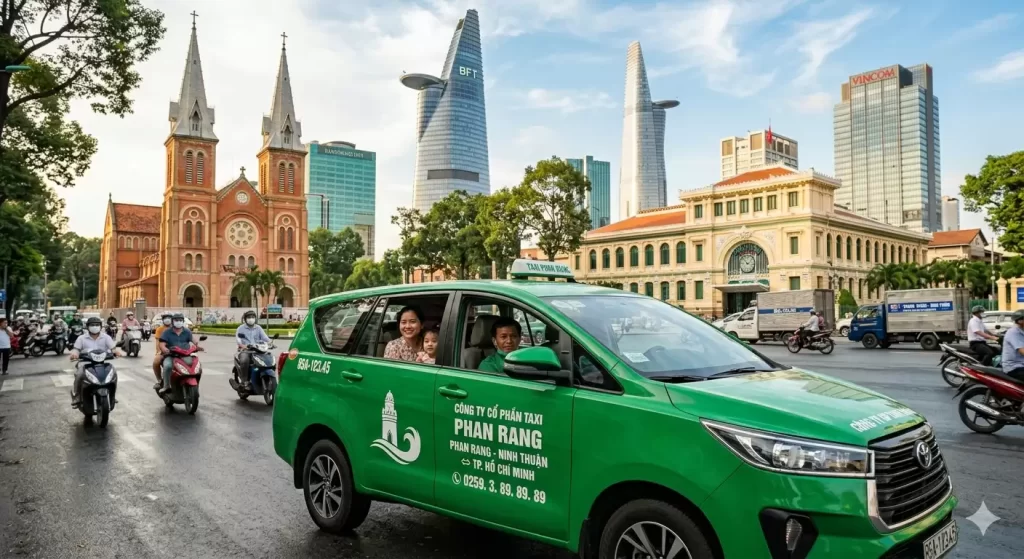 Taxi Tháp Chàm Phan Rang đi tỉnh giá rẻ