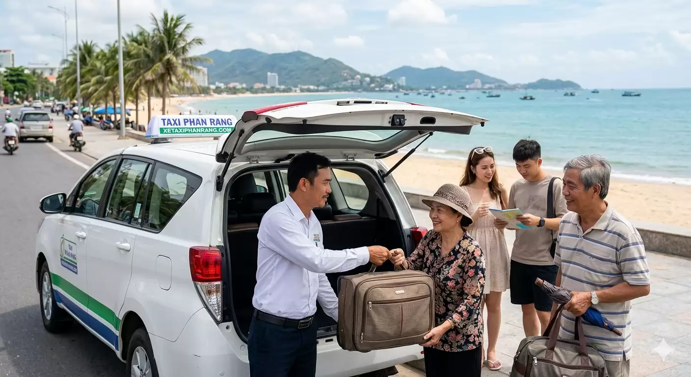 taxi Tháp Chàm Phan Rang đi tỉnh đường dài