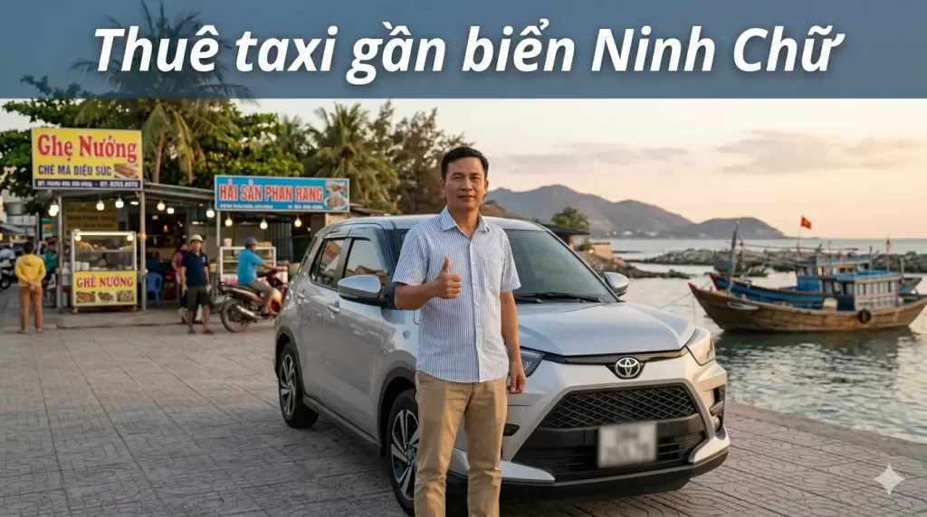thuê taxi gần biển ninh chữ