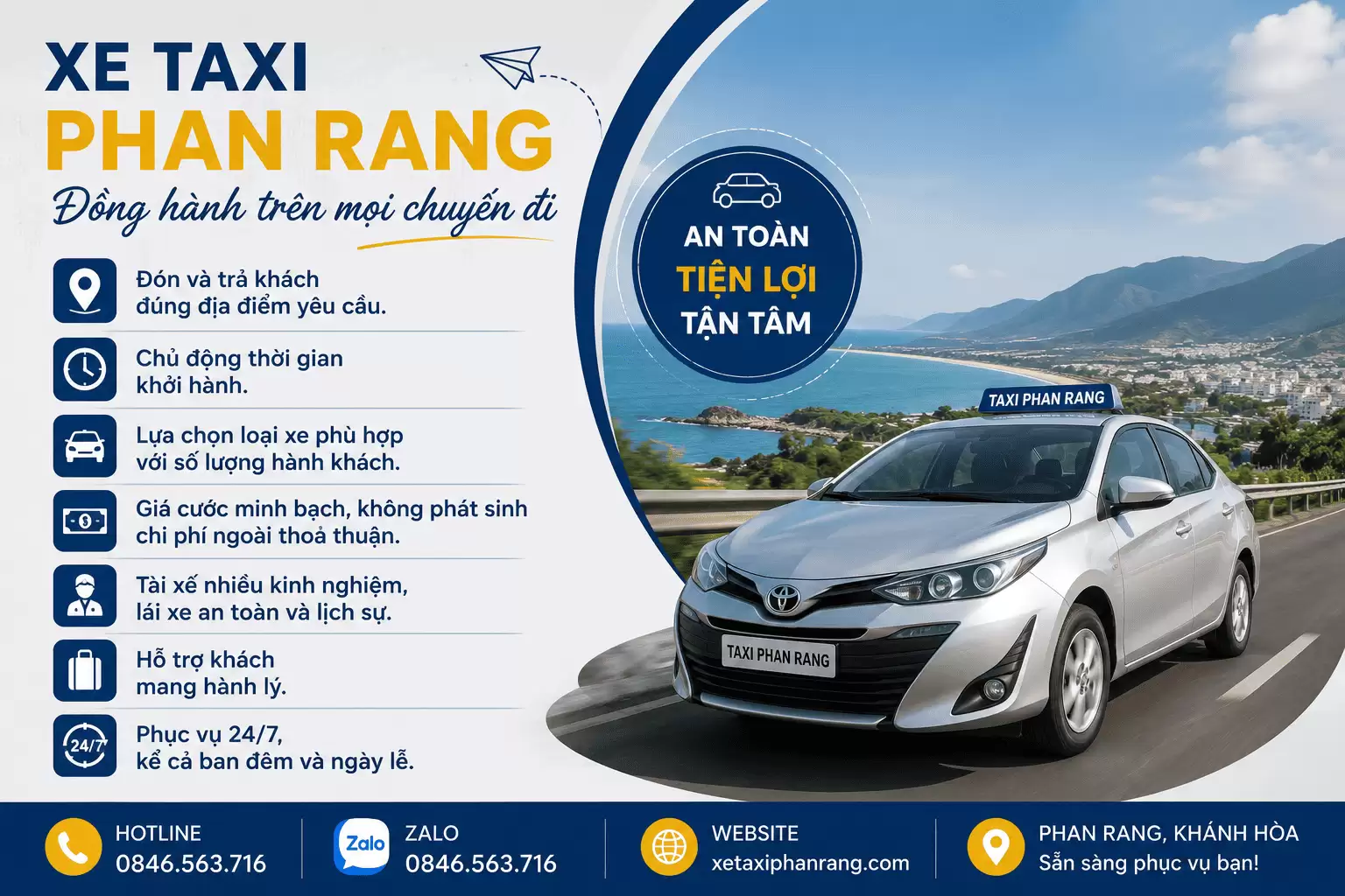 Taxi Cam Ranh Ninh Thuận – Dịch Vụ Đưa Đón An Toàn, Nhanh Chóng, Giá Hợp Lý