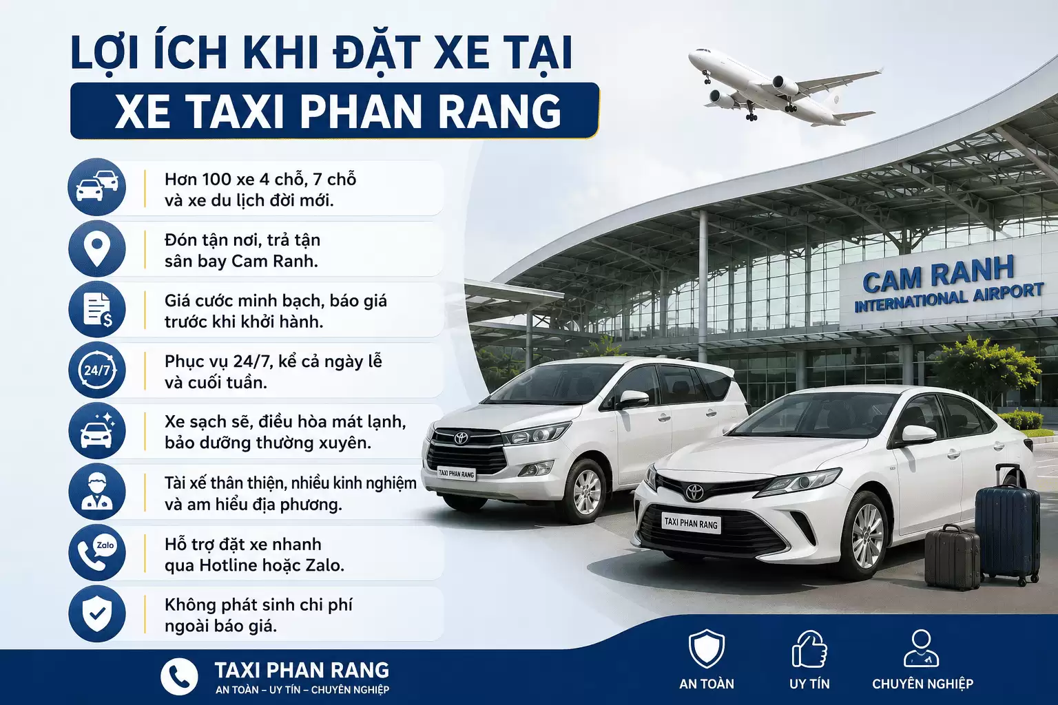 Taxi Sân Bay Cam Ranh Về Phan Rang 