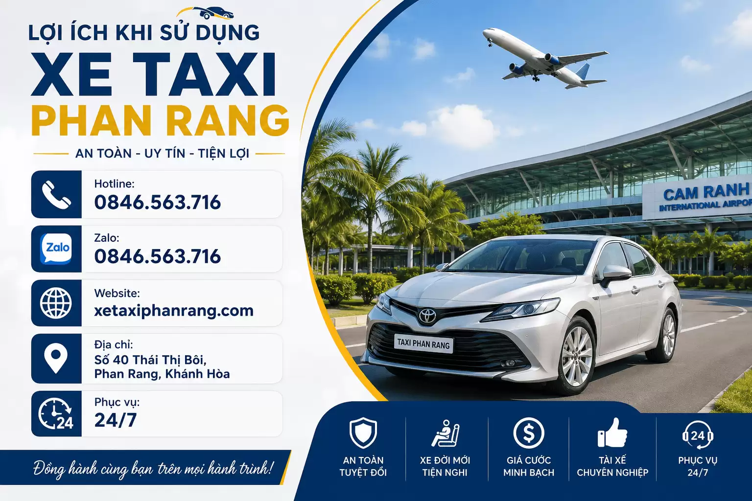 Đưa Đón Sân Bay Cam Ranh – Dịch Vụ Chuyên Nghiệp, Đúng Giờ, Giá Minh Bạch