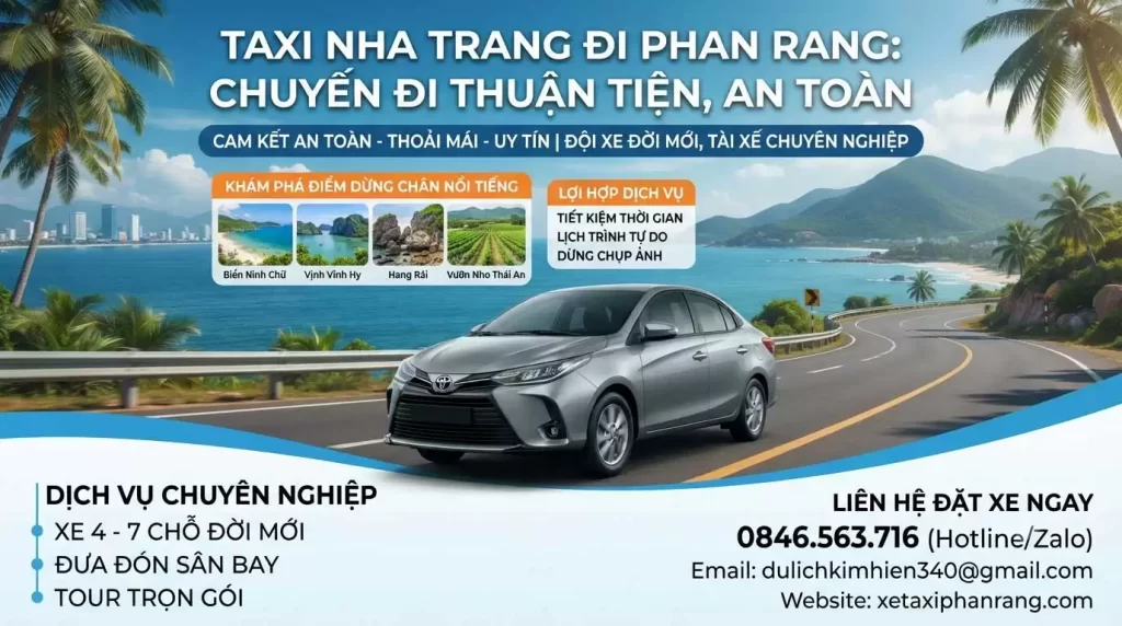 Taxi Nha Trang đi Phan Rang Giá Tiết Kiệm – BookXe Nhanh Cùng Taxi Phan Rang