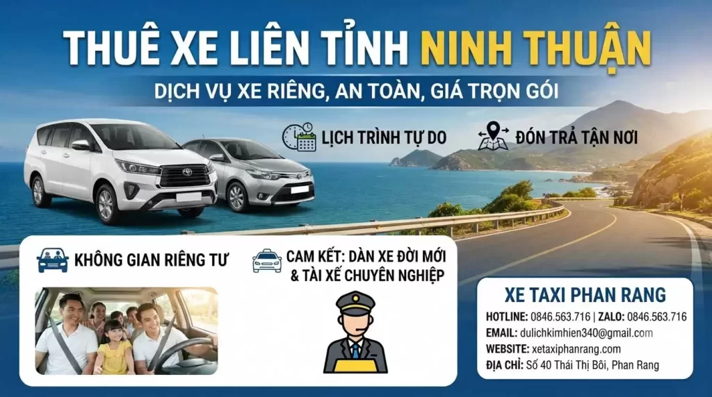 Xe liên tỉnh tại Ninh Thuận: Uy tín hàng đầu, tài xế kinh nghiệm, xe đời mới