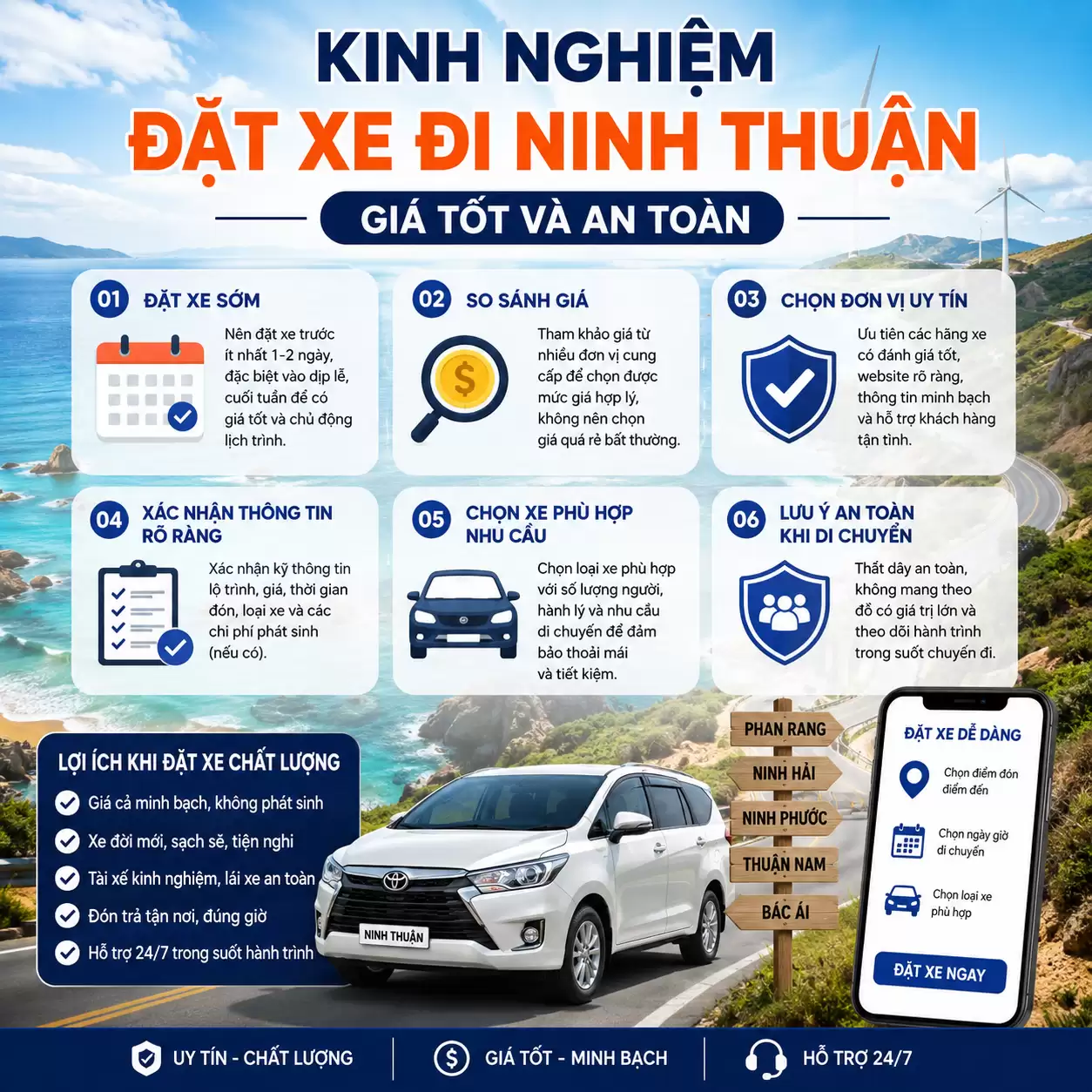 Taxi TP.HCM đi Phan Rang
